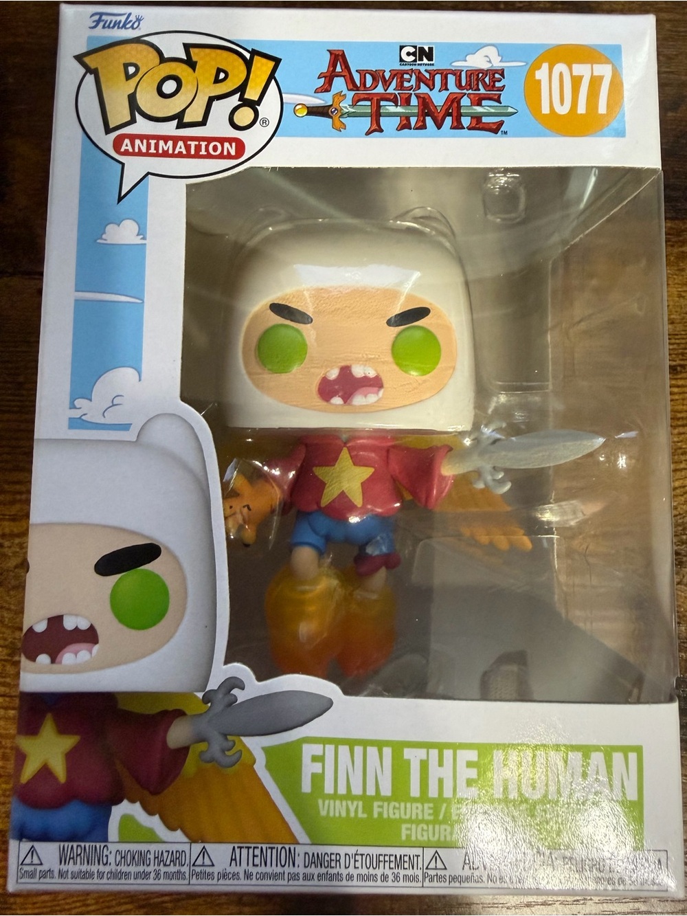 Funko Pop! TELEVISION ADVENTURE TIME Ultimate Wizard Finn #1077 Vaulted